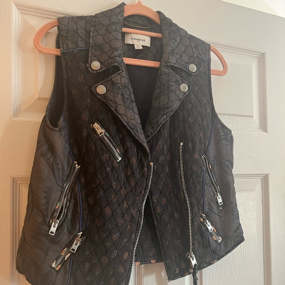 Coach 1941 Runway Patchwork Floral Quilted Moro Vest Size Xs Also Fits A Small - Picture 1 of 4